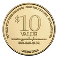 Goldline  Golden Brass Coin - Medallion (1-1/4")